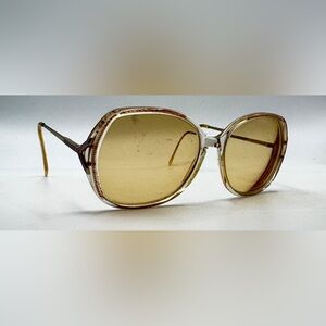 Vintage Adensco Vicky Brown Oval Sunglasses Frames Only